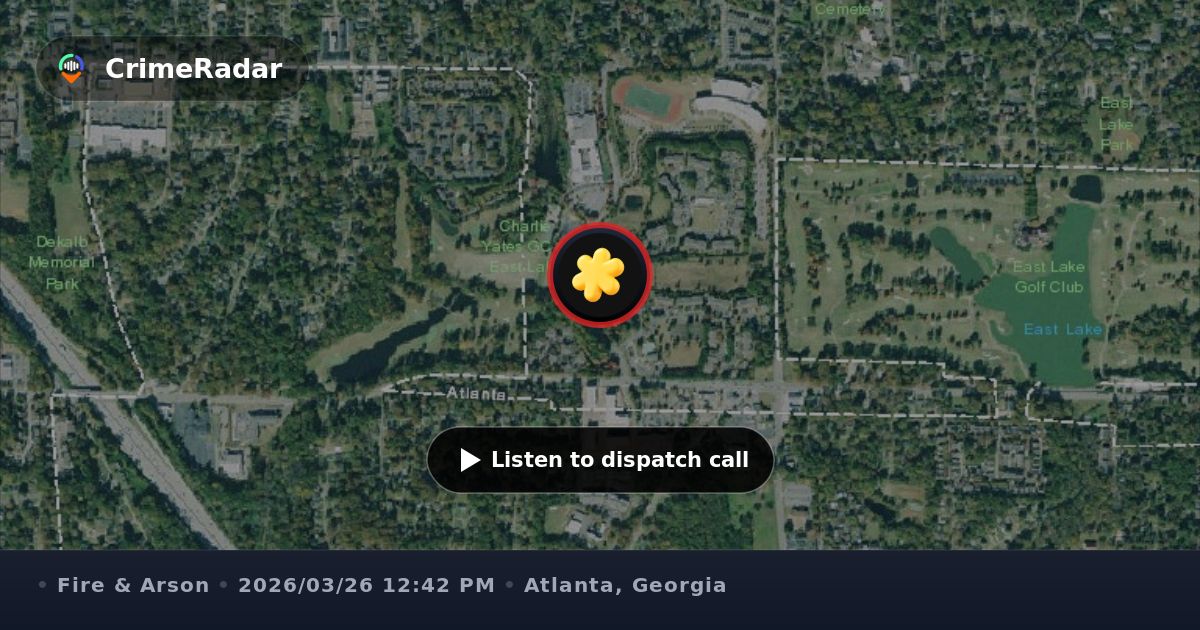 Small grass fire on Terry Mill Road, Atlanta GA | CrimeRadar