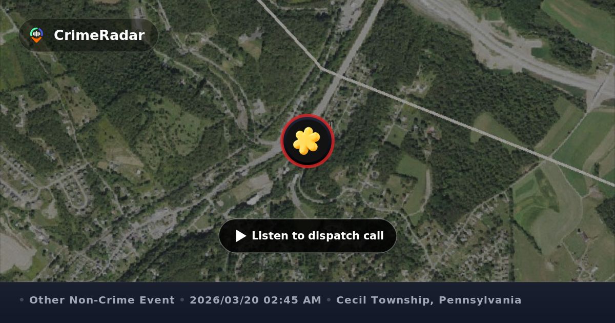 Water main break near 18 Jupiter Street, Cecil Township PA | CrimeRadar