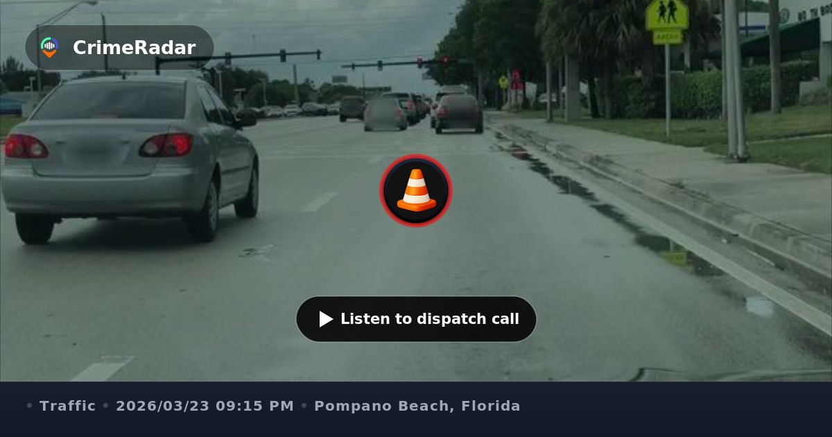 Three-car crash on I-95 near Sample Road, Pompano Beach FL | CrimeRadar