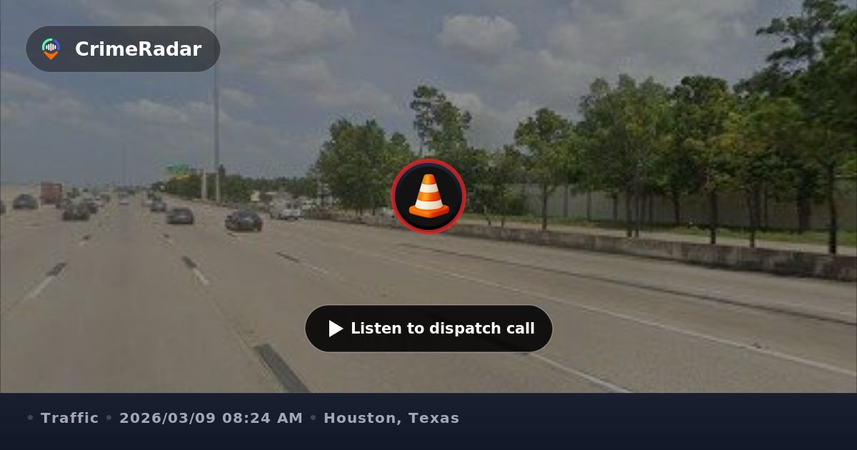 Crash on I-10 westbound near Waco Street, Houston TX | CrimeRadar