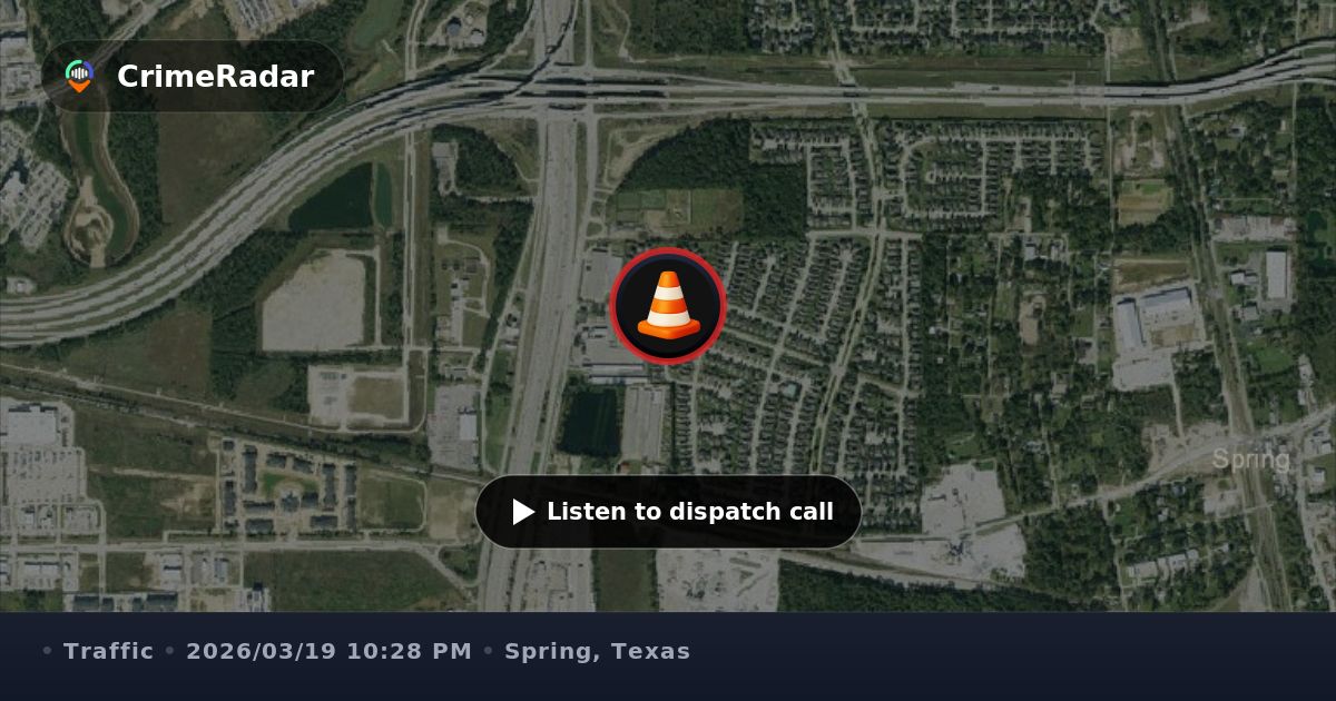 Traffic hazard: possible sinkhole under TX-99 at Spring Stuebner Rd ...