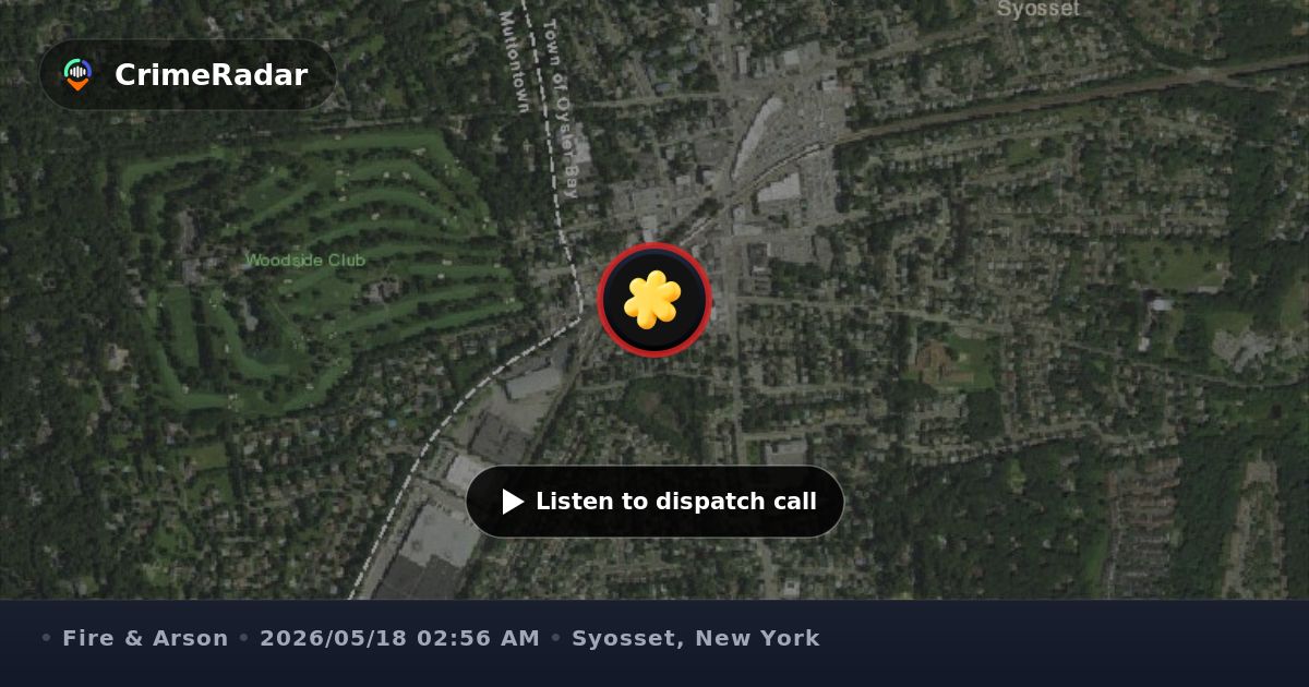 Automatic alarm for possible house fire on Gene Place, Syosset NY ...