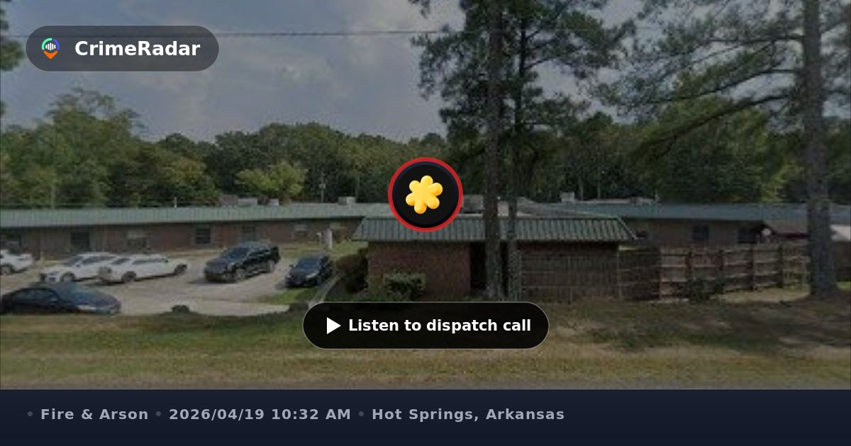 Structure fire at Blossoms on Golf Links Road, Hot Springs AR | CrimeRadar