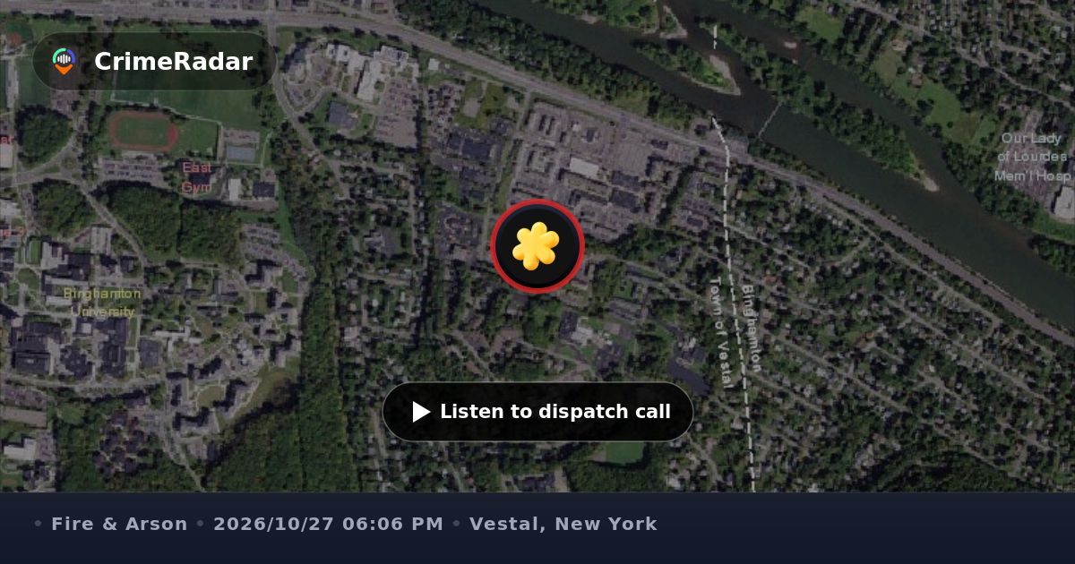 Carbon monoxide alarm with illness at Plaza Drive, Vestal NY | CrimeRadar