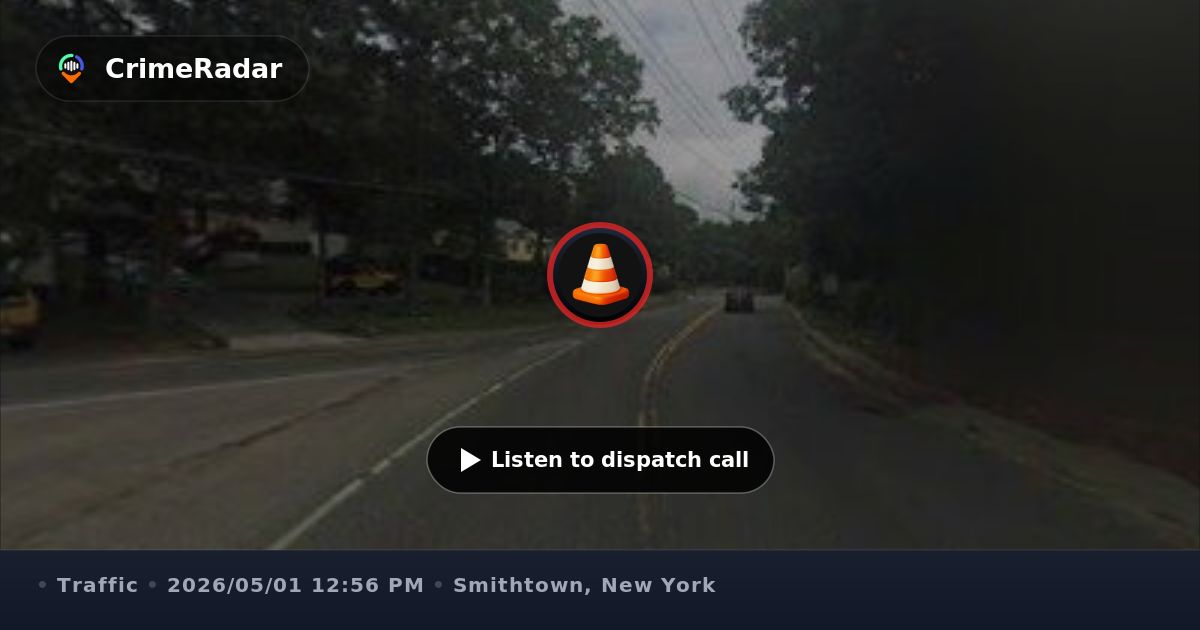 Two-car crash with person trapped on Meadow Road, Smithtown NY | CrimeRadar