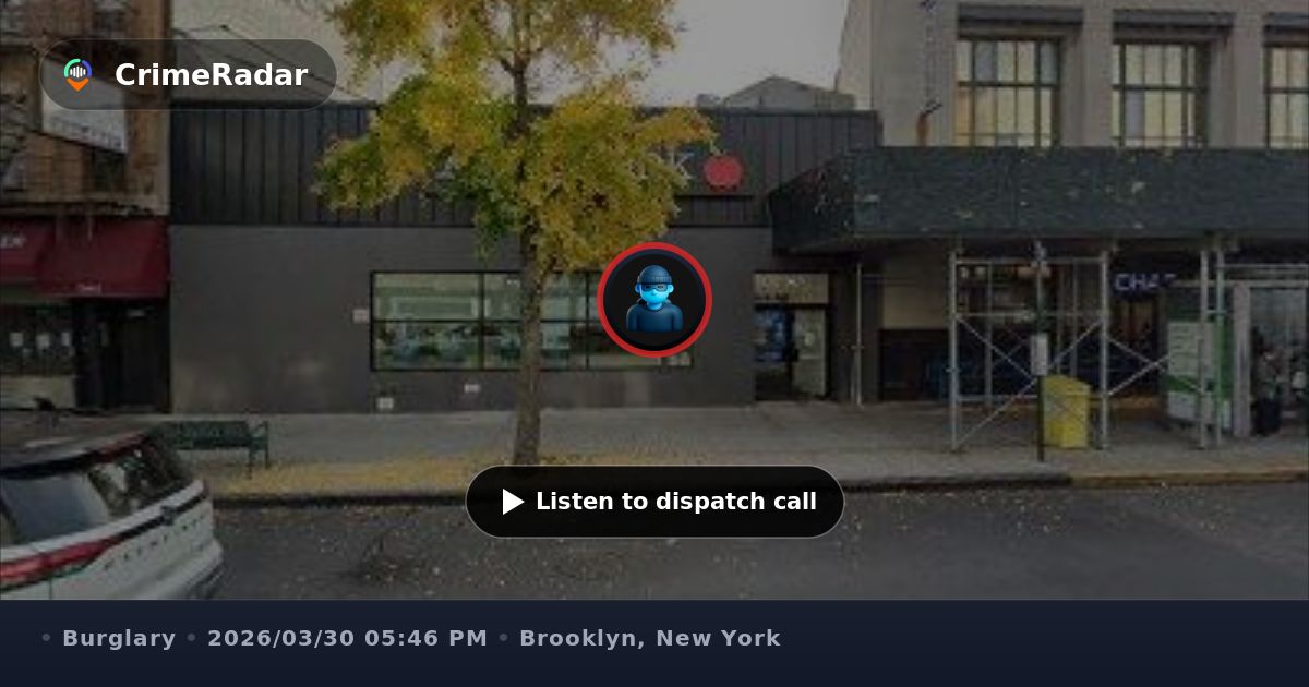 Possible bank burglary reported near Bay Ridge Parkway, Brooklyn NY ...