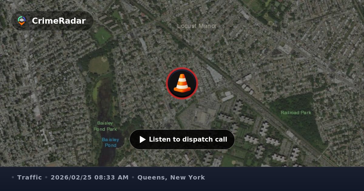 Traffic signal flashing at Guy R Brewer and Baisley, Queens NY | CrimeRadar