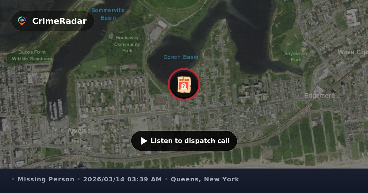 Search for missing 12-year-old boy in Far Rockaway, Queens NY | CrimeRadar