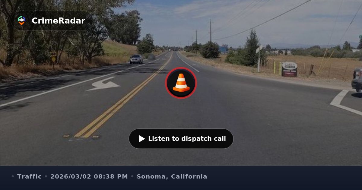 Single car crash into bush on Stony Point Road, Sonoma County CA ...