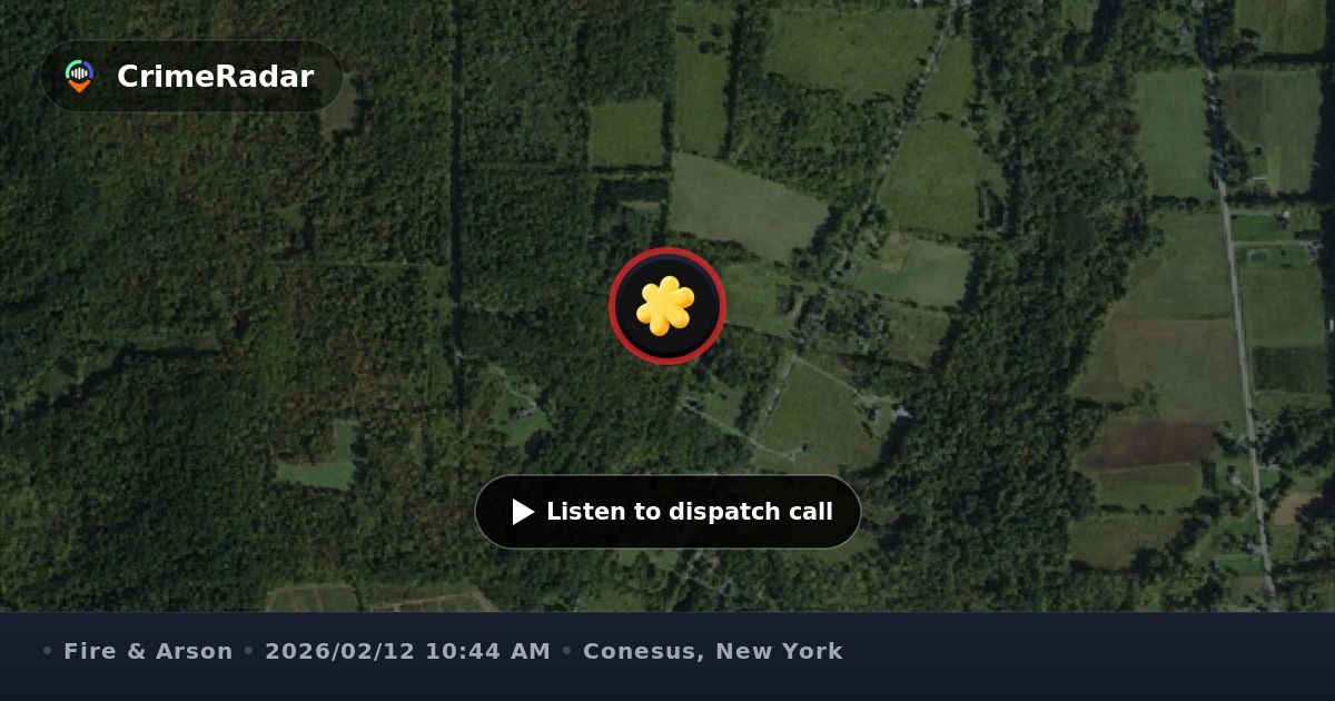 Fire crews released from Turkey Hill Road scene, Conesus NY | CrimeRadar