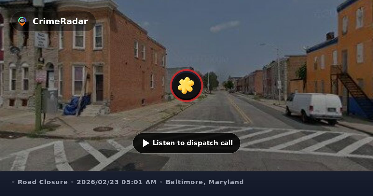 Traffic signal malfunction at Patterson and Preston, Baltimore MD ...