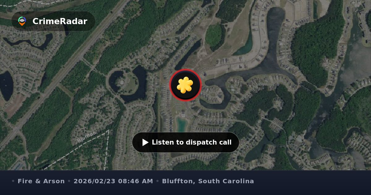 Brush fire near home on Lake Point Circle, Bluffton SC | CrimeRadar