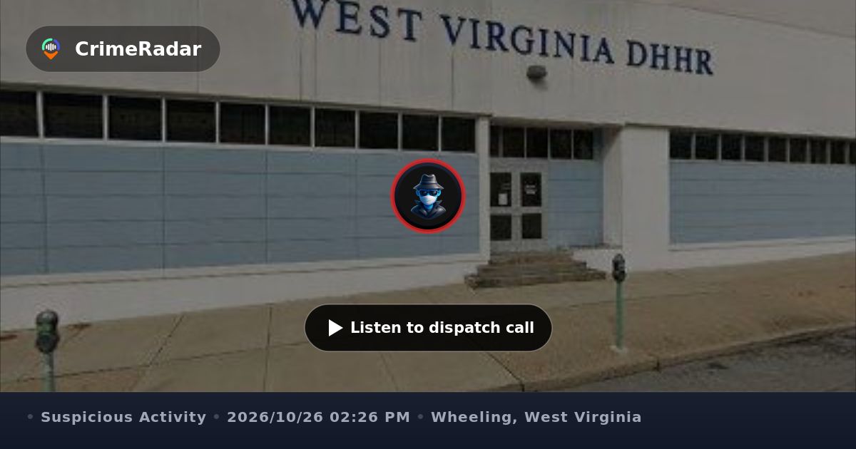 Unknown Men Worker reports unknown man behind office building, Wheeling WV | CrimeRadar