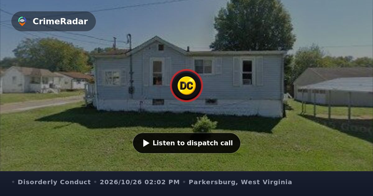 Not Notify Noise complaint for barking dogs in backyard, Parkersburg WV | CrimeRadar