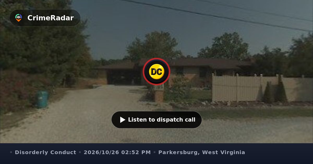 Ui Tower Dispute over basement access near Tower Avenue, Parkersburg WV | CrimeRadar