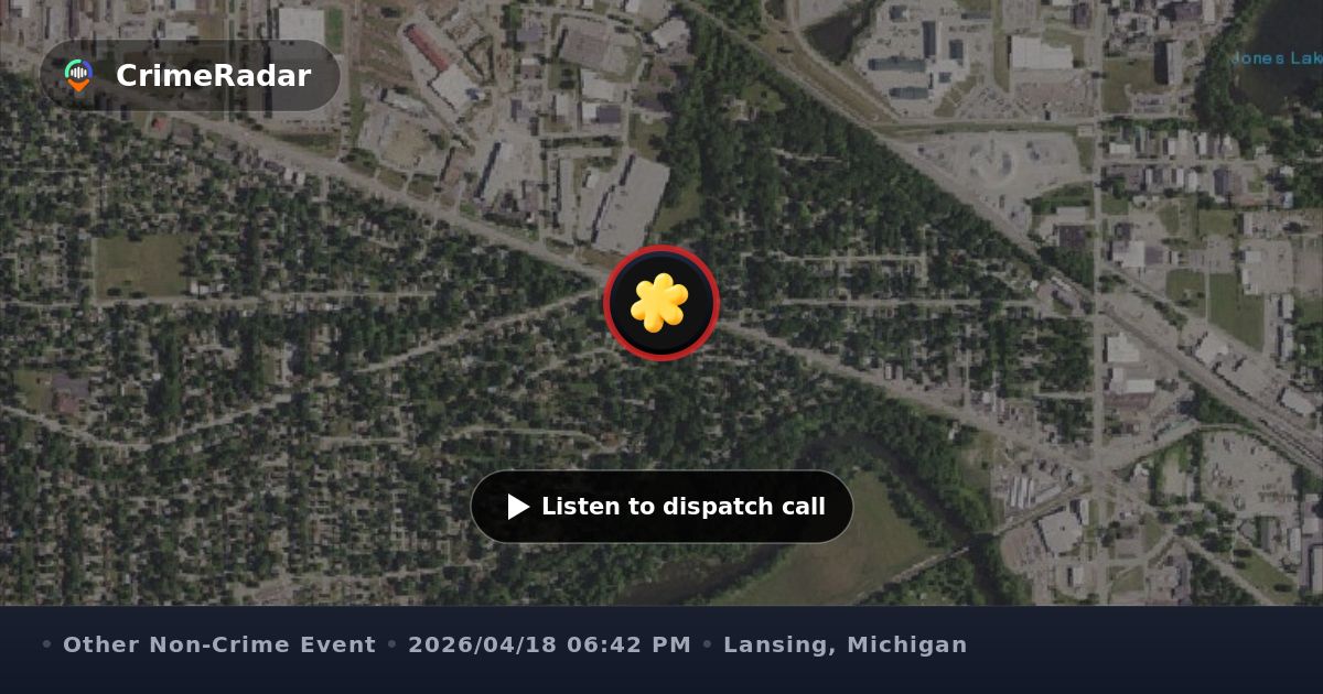 Complaint of barking dog without water reported, Lansing MI | CrimeRadar