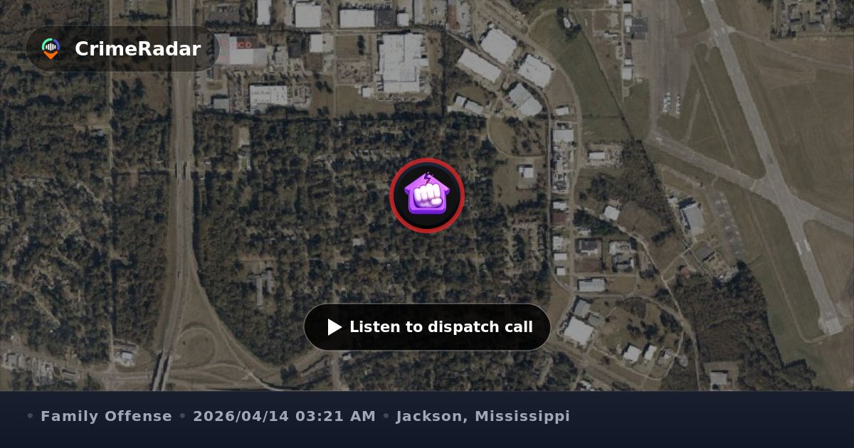 Father causing disturbance at family home, Jackson MS | CrimeRadar
