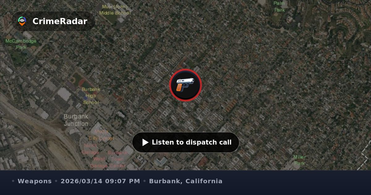 Shell casing recovered and scene taped off on Olive, Burbank CA ...