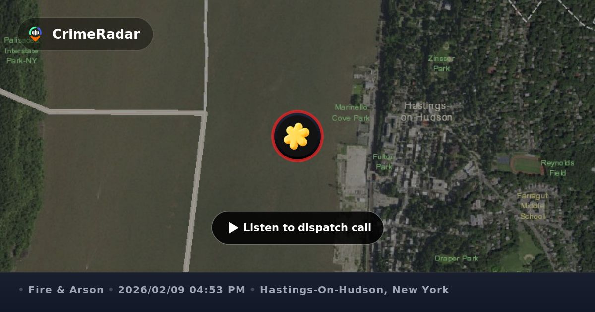 Fire crews respond to alarm on West Main St, Hastings On Hudson NY ...