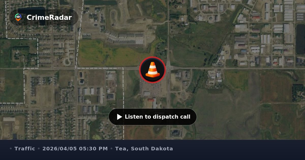 Traffic stop for driver without a license, Tea SD | CrimeRadar