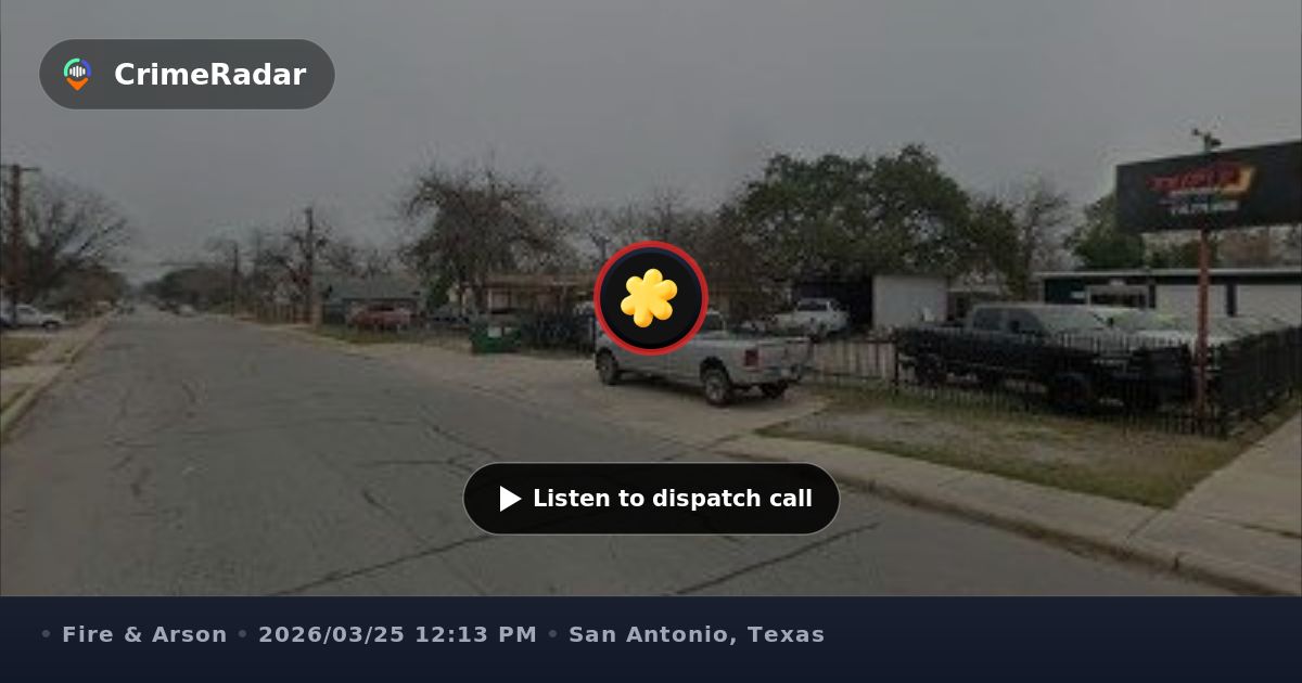 Structure fire reported on Atlanta Claire Court, San Antonio TX ...