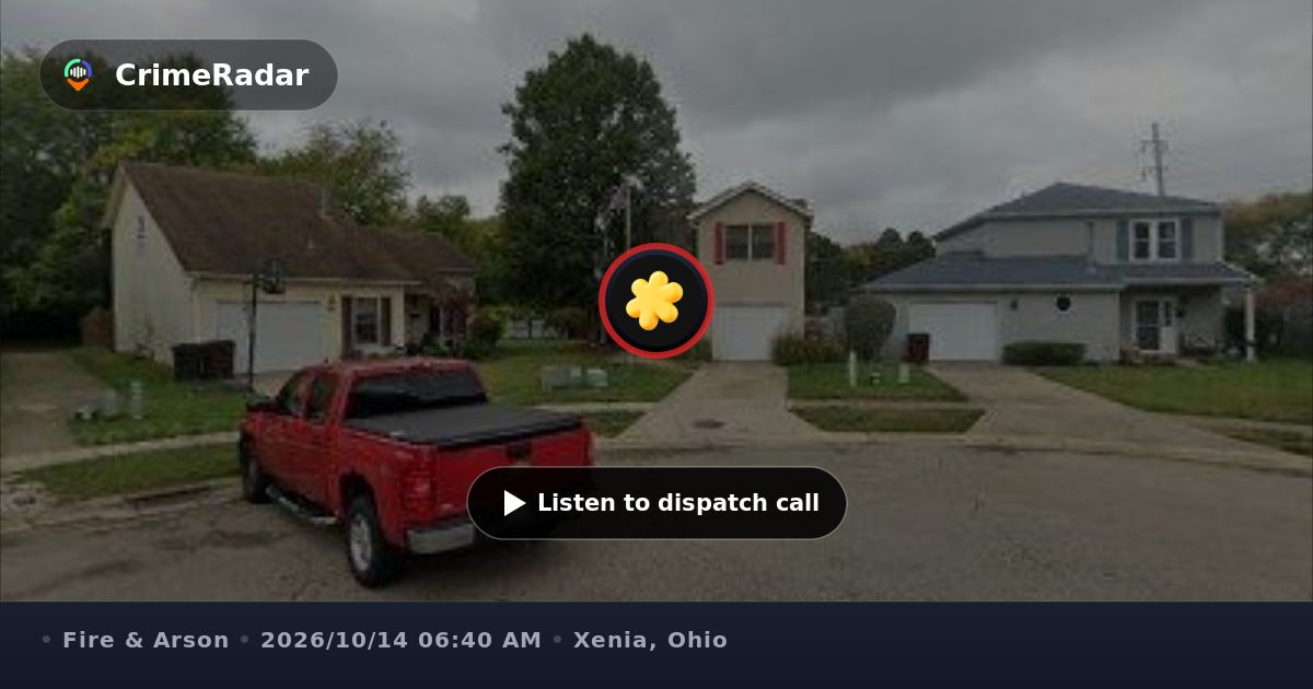 Injury fire reported near East Fairview, Xenia OH | CrimeRadar