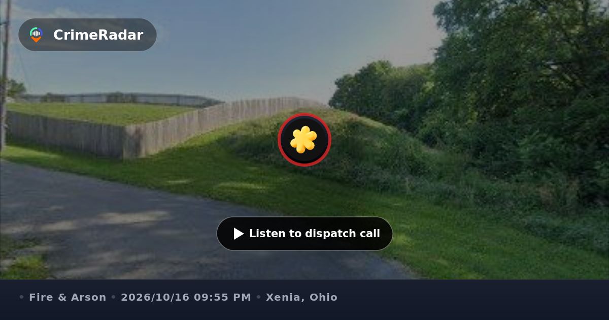 Police stage crews for structure fire on Park Street, Xenia OH | CrimeRadar