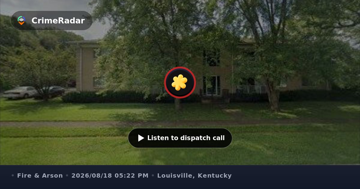 Structure fire reported on Browns Lane, Louisville KY | CrimeRadar