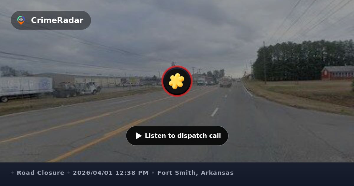 Roll of wire creating road hazard on Zero Street, Fort Smith AR ...