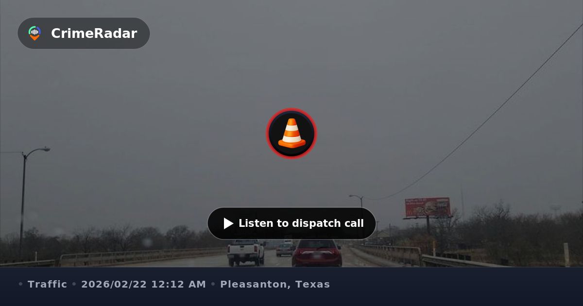 Truck stopped in traffic lane, driver possibly asleep, Pleasanton TX ...