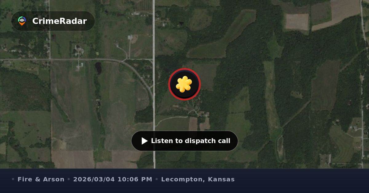 House fire sparked by washing machine, Lecompton KS | CrimeRadar