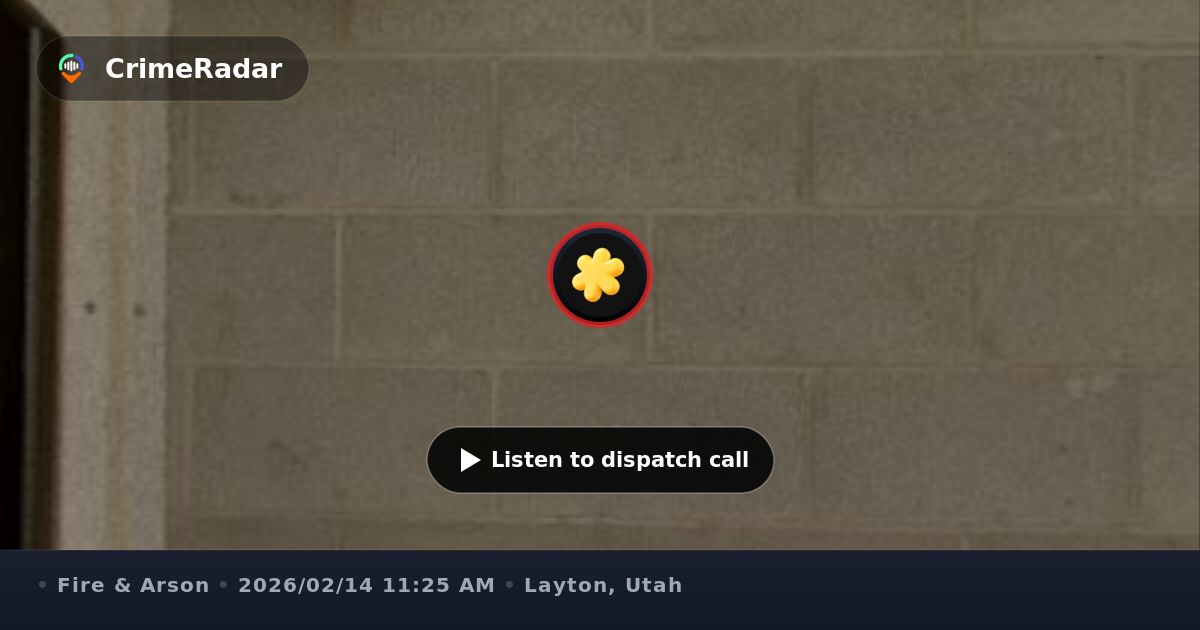 Firefighter mayday during garage structure fire, Layton UT | CrimeRadar