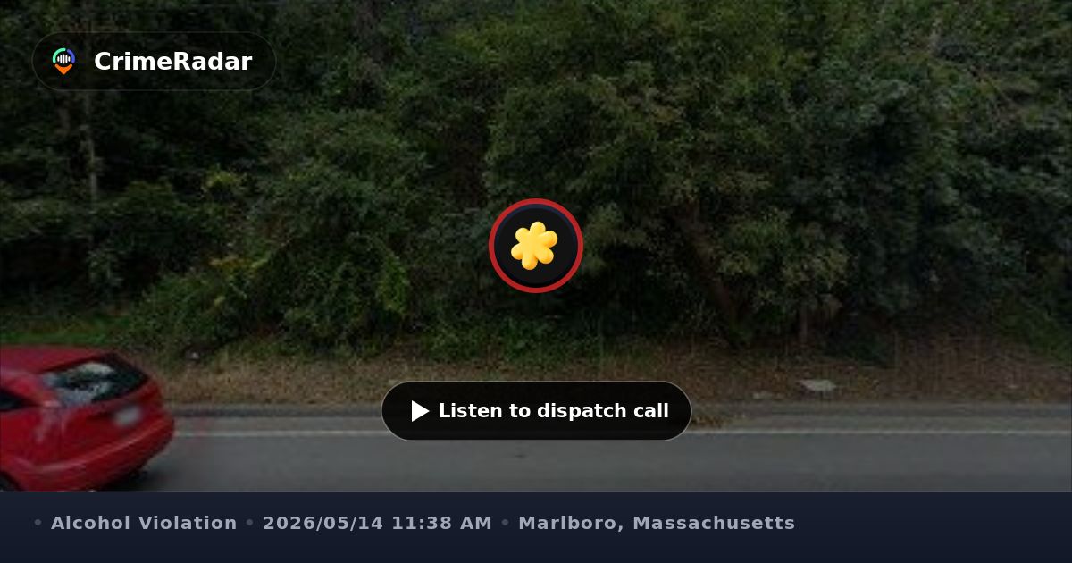 Man staggering outside South Street address, Marlborough MA | CrimeRadar