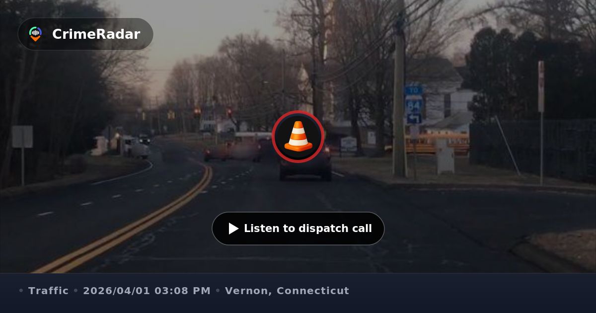 Motor vehicle crash on Hartford Turnpike, Vernon CT | CrimeRadar