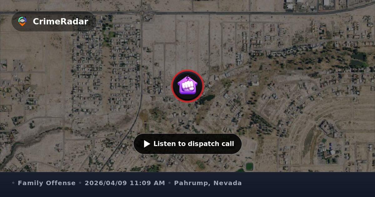 Parents in verbal dispute at Old Mine Road home, Pahrump NV | CrimeRadar
