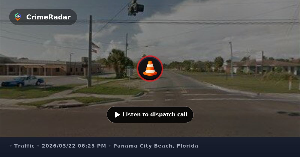 Traffic stop at Hutchison Boulevard and Clara Avenue, Panama City Beach ...