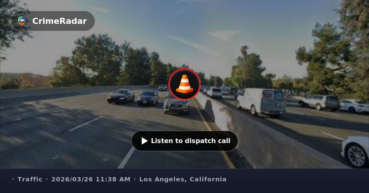 Disabled school bus blocking freeway right lane, Los Angeles County CA ...