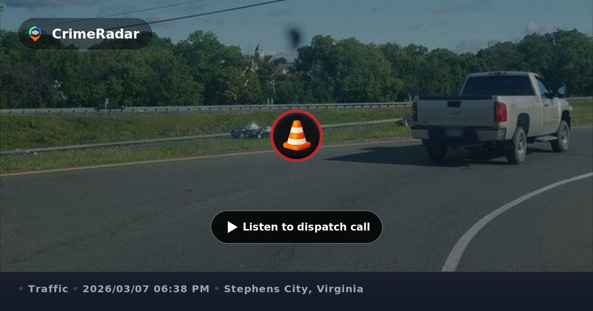 Single car crash on Interstate 81 near Fairfax Pike, Stephens City VA ...