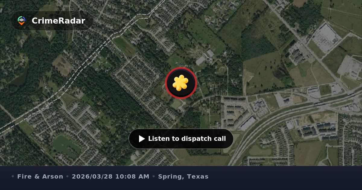 Local alarm and cafeteria fire alarm reported, Spring TX | CrimeRadar