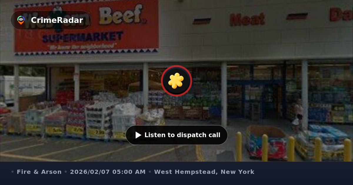 Automatic fire alarm at Western Beef store, West Hempstead NY | CrimeRadar
