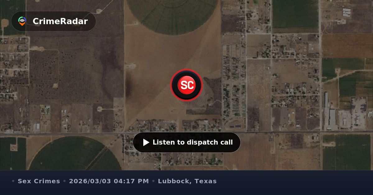 Man reportedly threatening to expose himself to a young girl, Lubbock ...