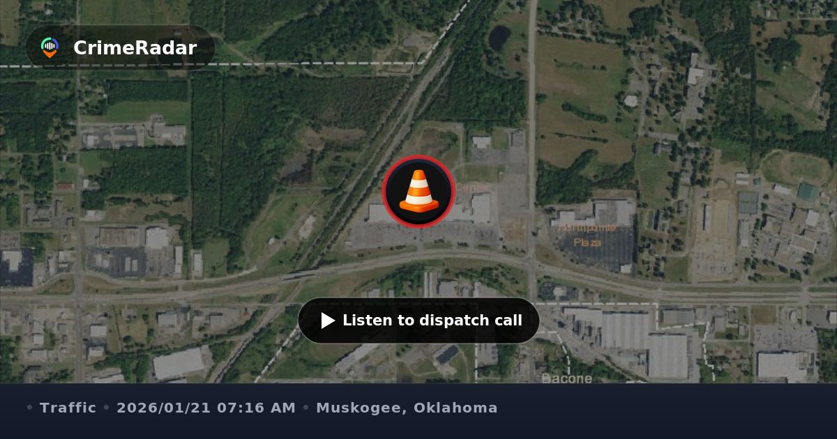 Semi strikes fire hydrant near Ridge Ave, Muskogee OK | CrimeRadar