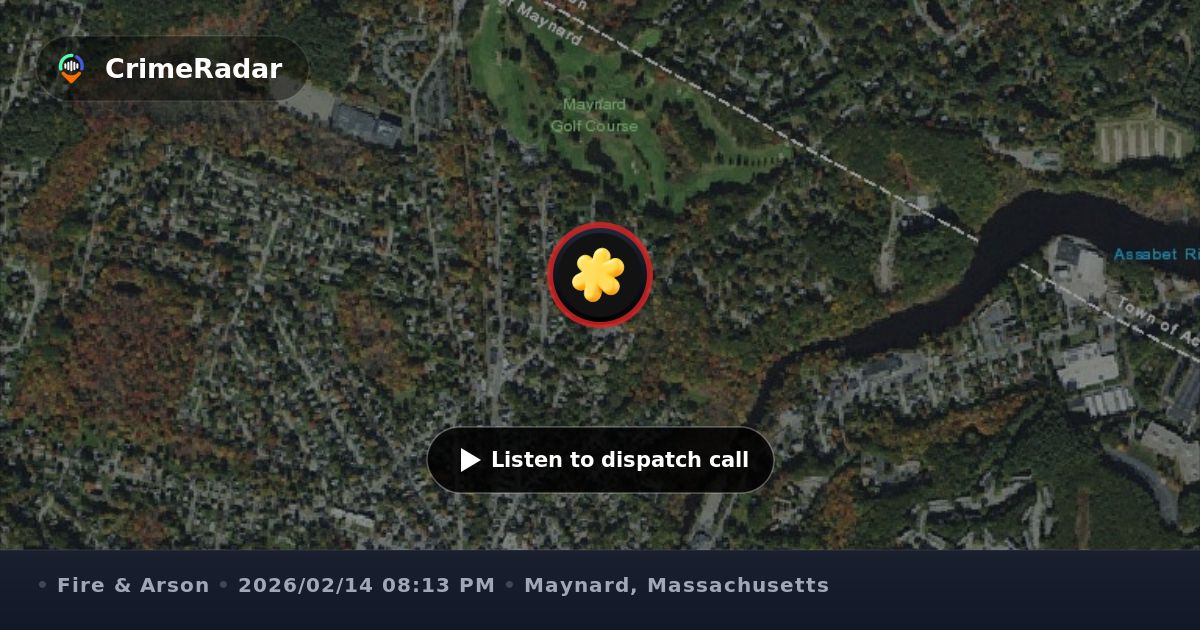 Fire crews respond to major structure fire, Maynard MA | CrimeRadar