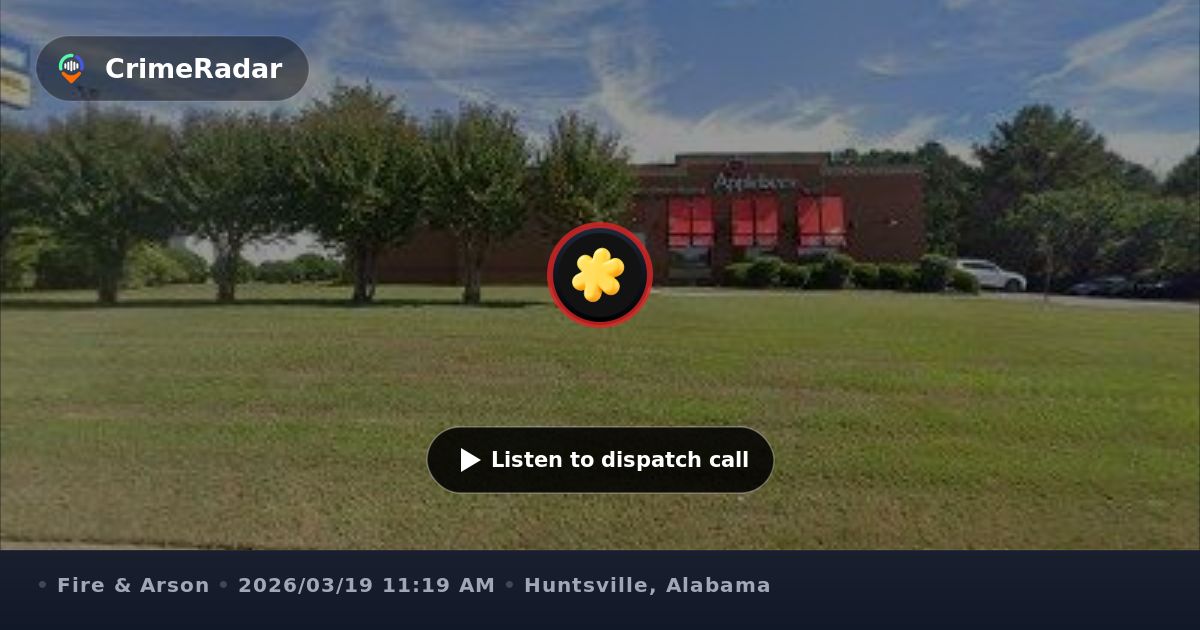 Smoke alarm in restaurant restroom, Huntsville AL | CrimeRadar