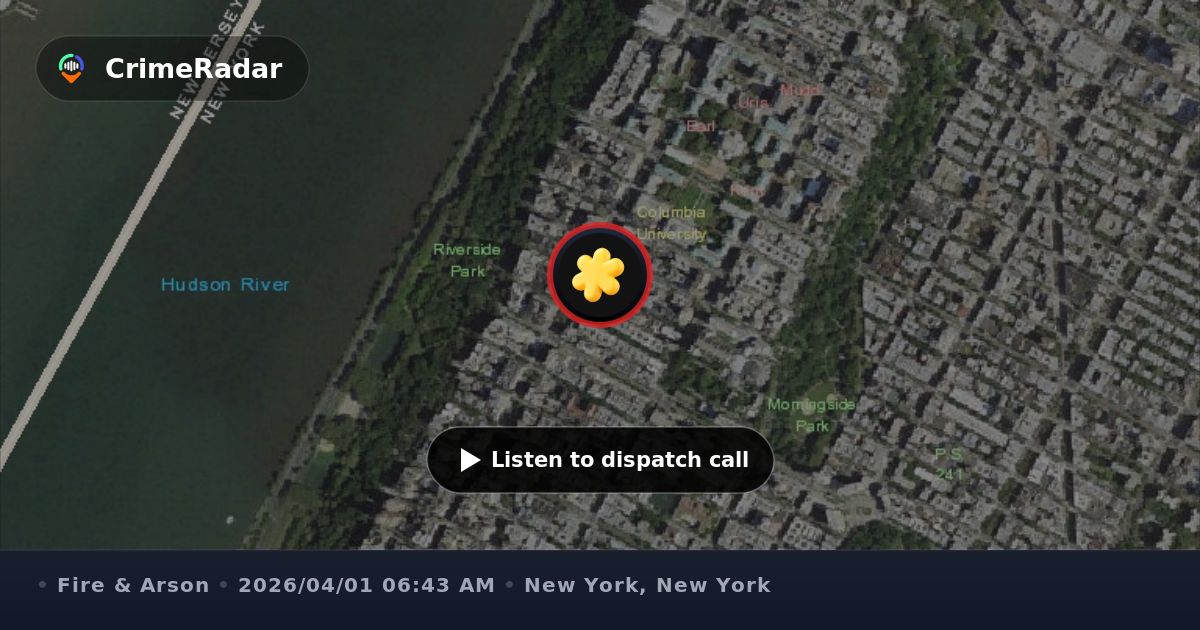 Automatic fire alarm at West 100th and Broadway, New York NY | CrimeRadar