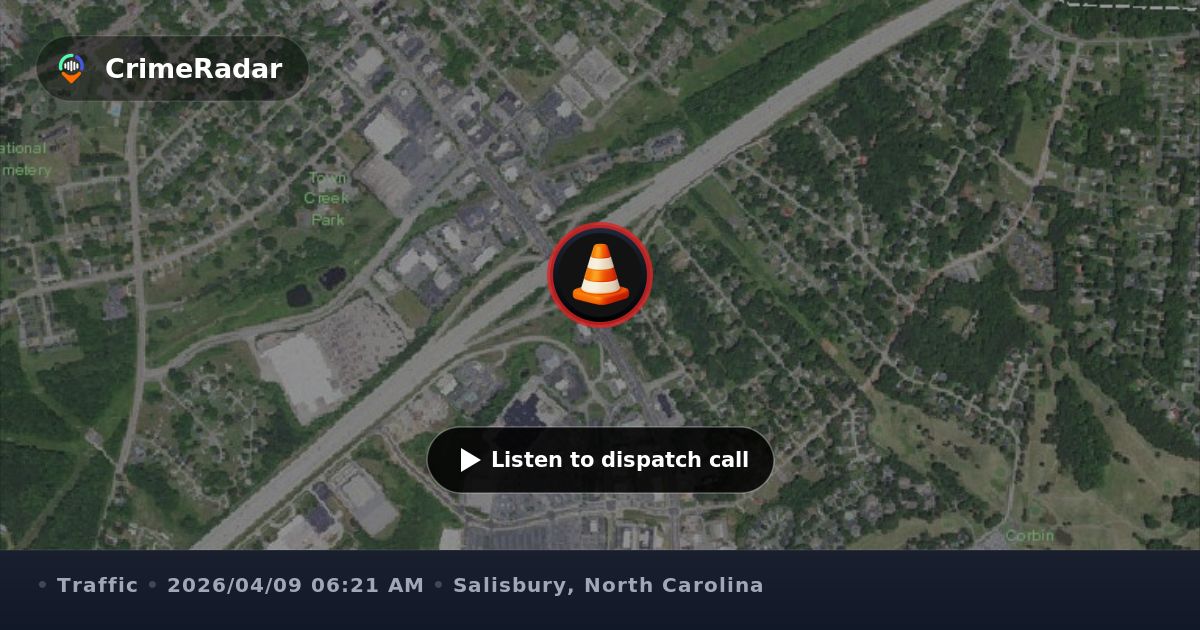 Two-vehicle crash with property damage only, Salisbury NC | CrimeRadar