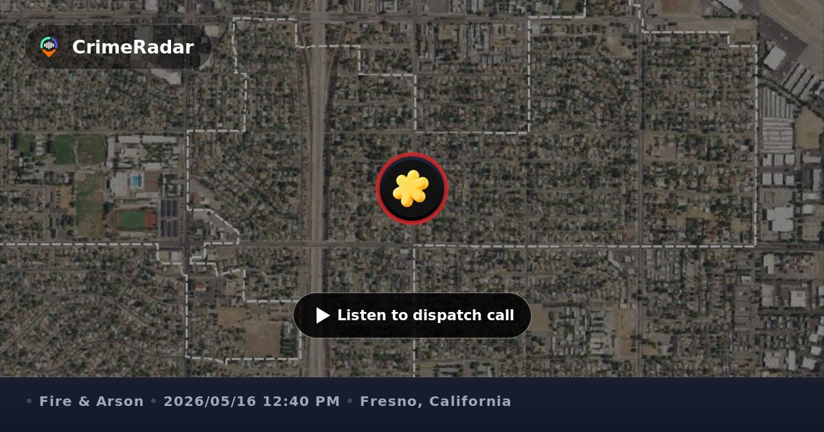 Small structure fire reported on East Terrace Avenue, Fresno CA ...