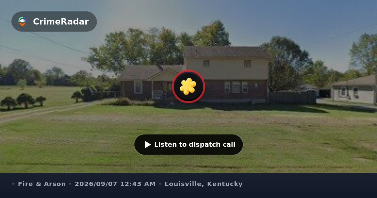 Fire crews respond to structure fire on Mud Lane, Louisville KY ...