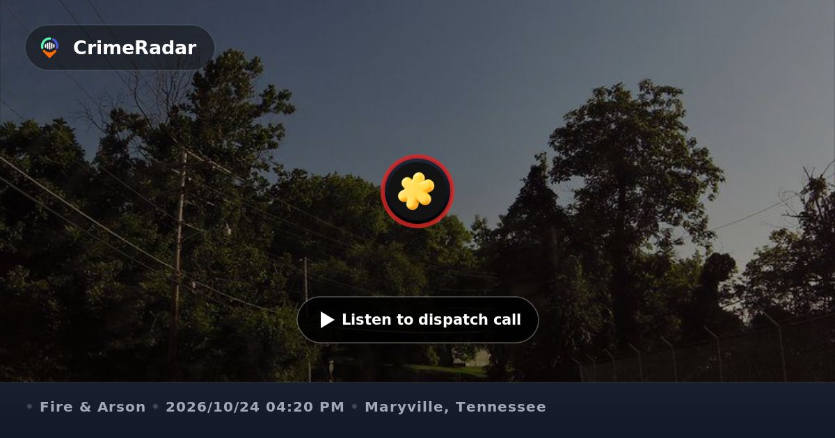 Distress Fire Fire and distress alarms reported on Old Knoxville Pike, Maryville TN ...