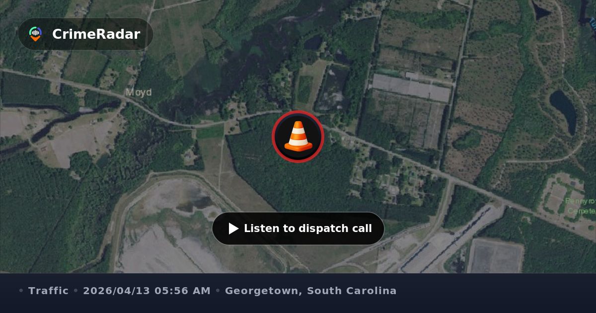 Stopped train blocking traffic on Steam Plant Drive, Georgetown SC ...